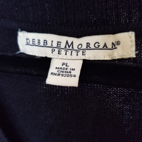 NWT Debbie Morgan embellished black sweater - Picture 4 of 6
